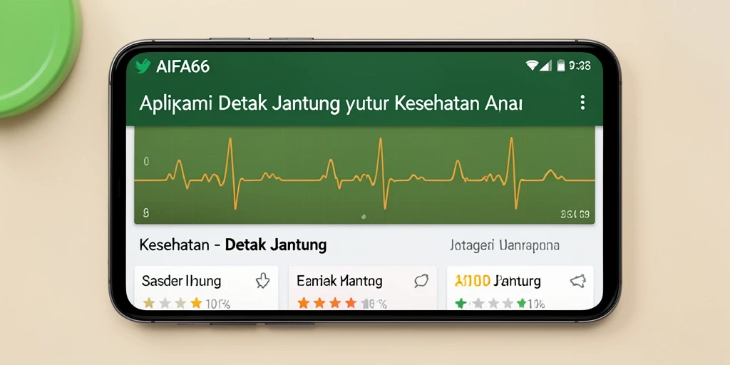 Antarmuka AIFA66 menampilkan pengukuran detak jantung yang akurat.
