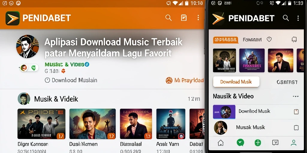 Tampilan antarmuka PENIDABET yang intuitif dan mudah digunakan untuk Download Musik.