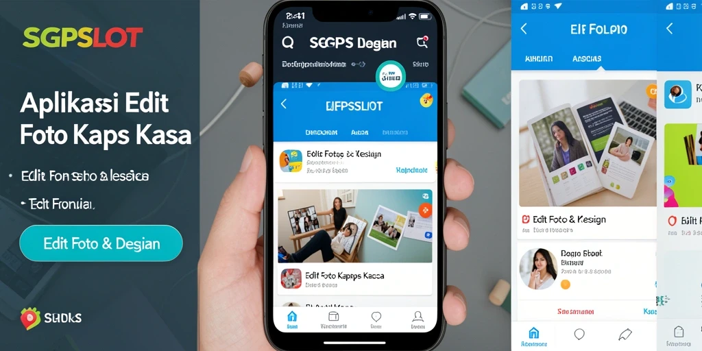 Antarmuka SGPSLOT yang modern untuk Edit Foto Kertas Kaca.