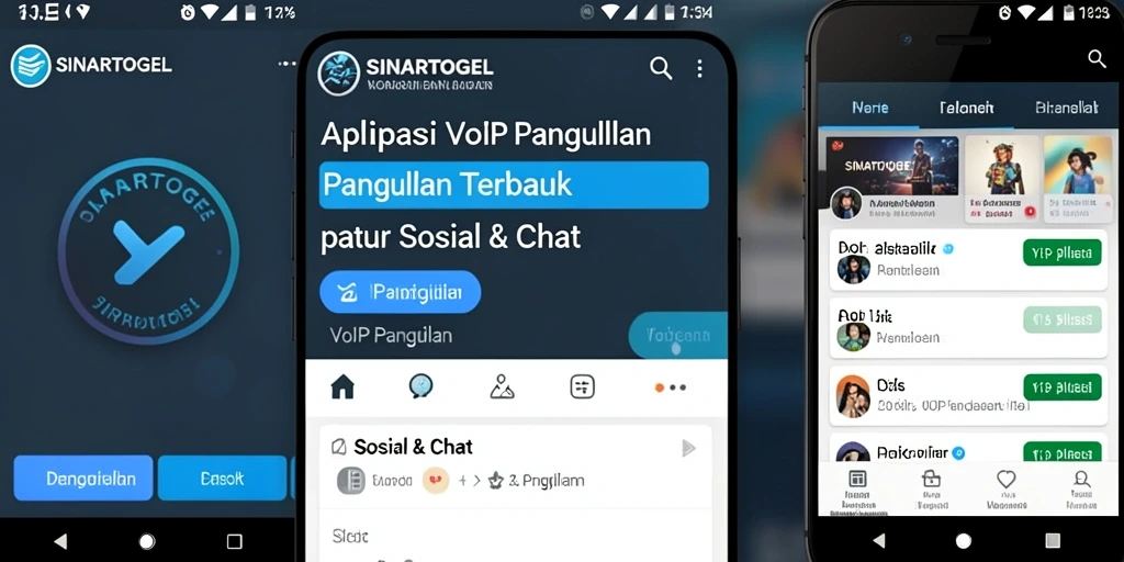 Antarmuka SINARTOGEL yang intuitif untuk panggilan VoIP.